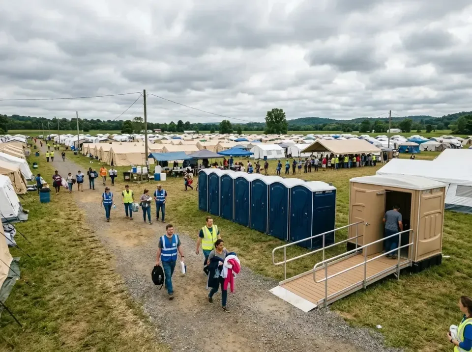 disaster-relief-camp-restrooms-010 — frequently asked questions, Dumpster & Portable Bathrooms Rental in Urbana, IL